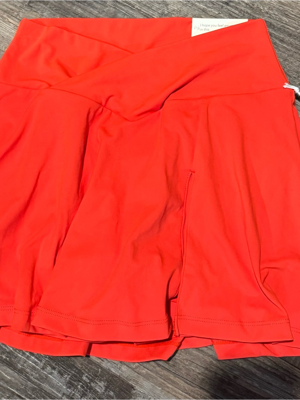 Blogilates Women’s High-Rise Skort in Vibrant Coral Red